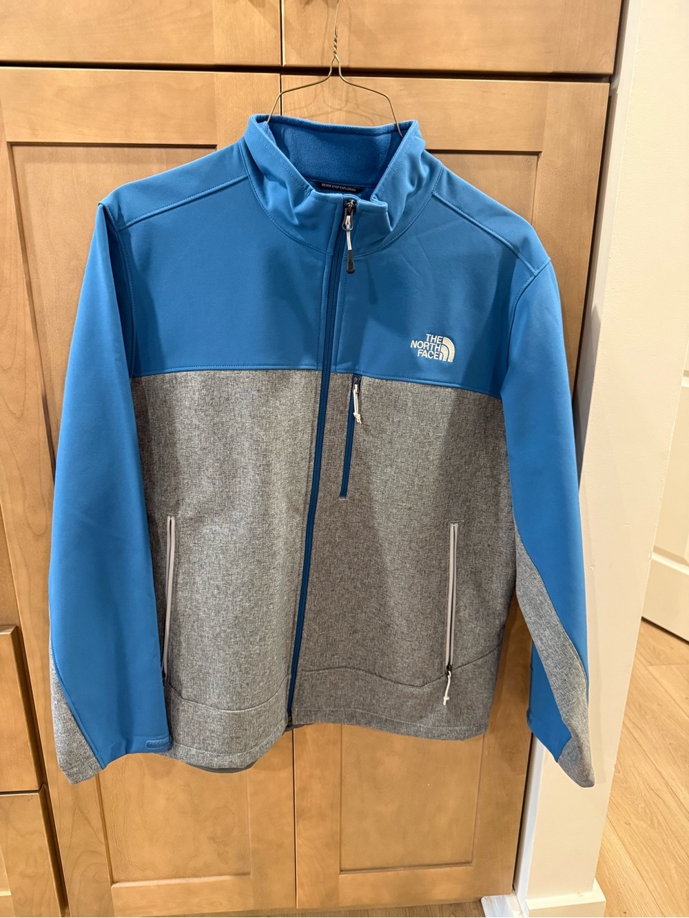 The North Face Blue & Gray Lightweight Softshell Jacket